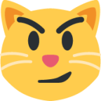 cat face with wry smile emoji