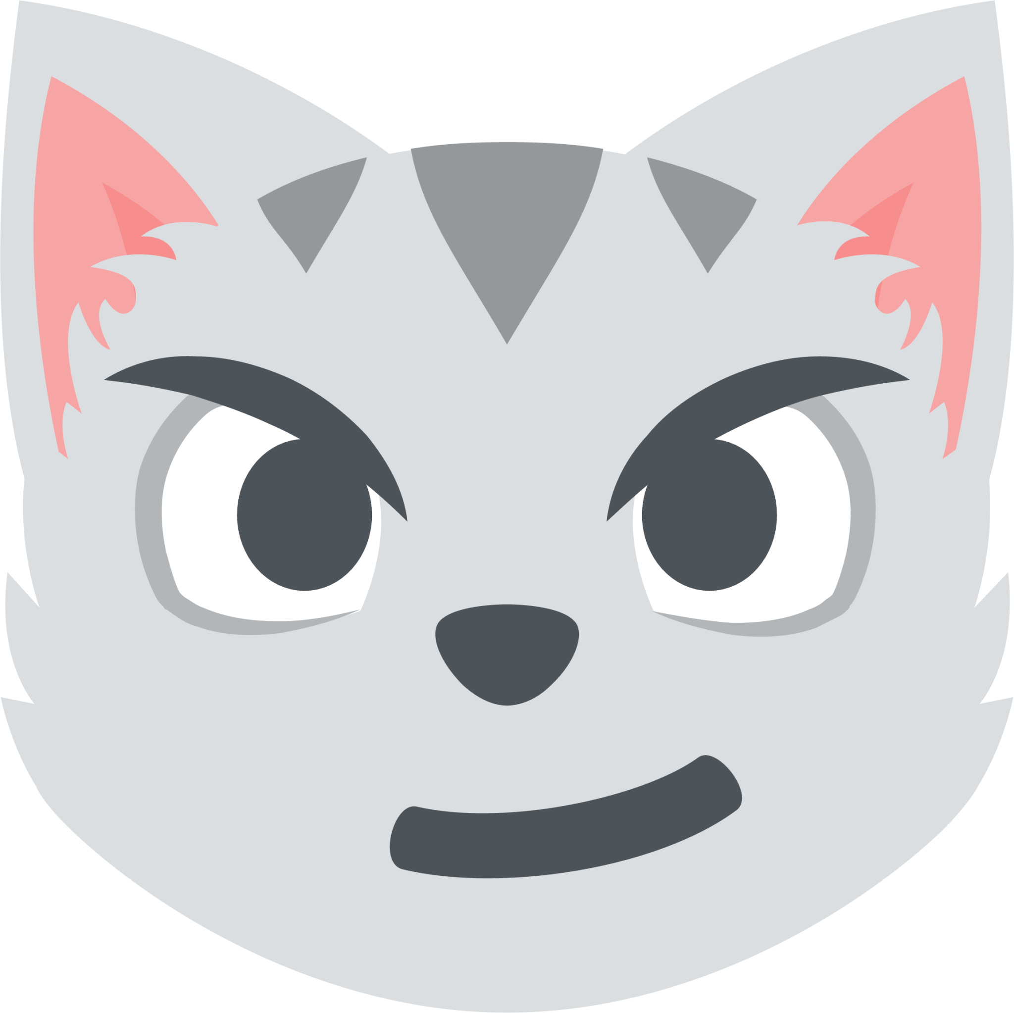 cat face with wry smile Emoji - Download for free – Iconduck