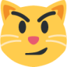 cat face with wry smile emoji