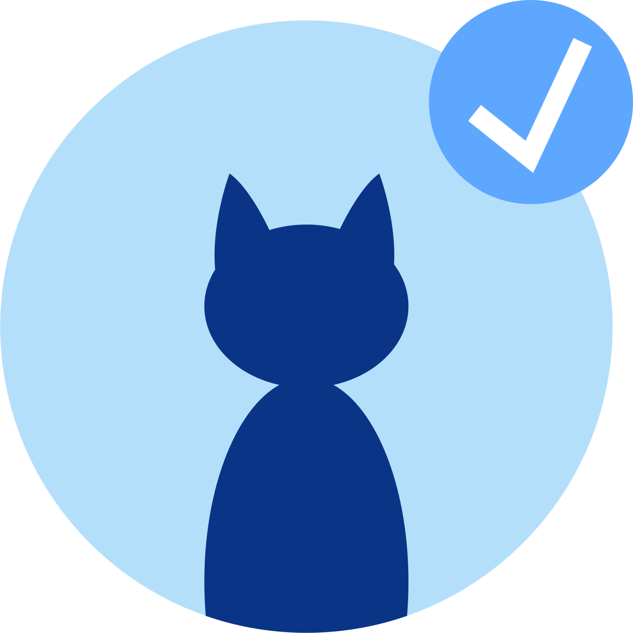 cat symbol approve icon