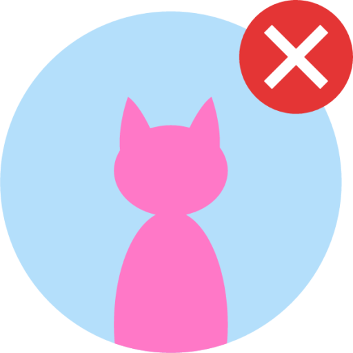 cat symbol remove icon