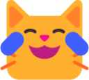 cat with tears of joy emoji