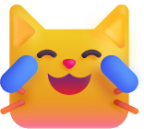 cat with tears of joy emoji