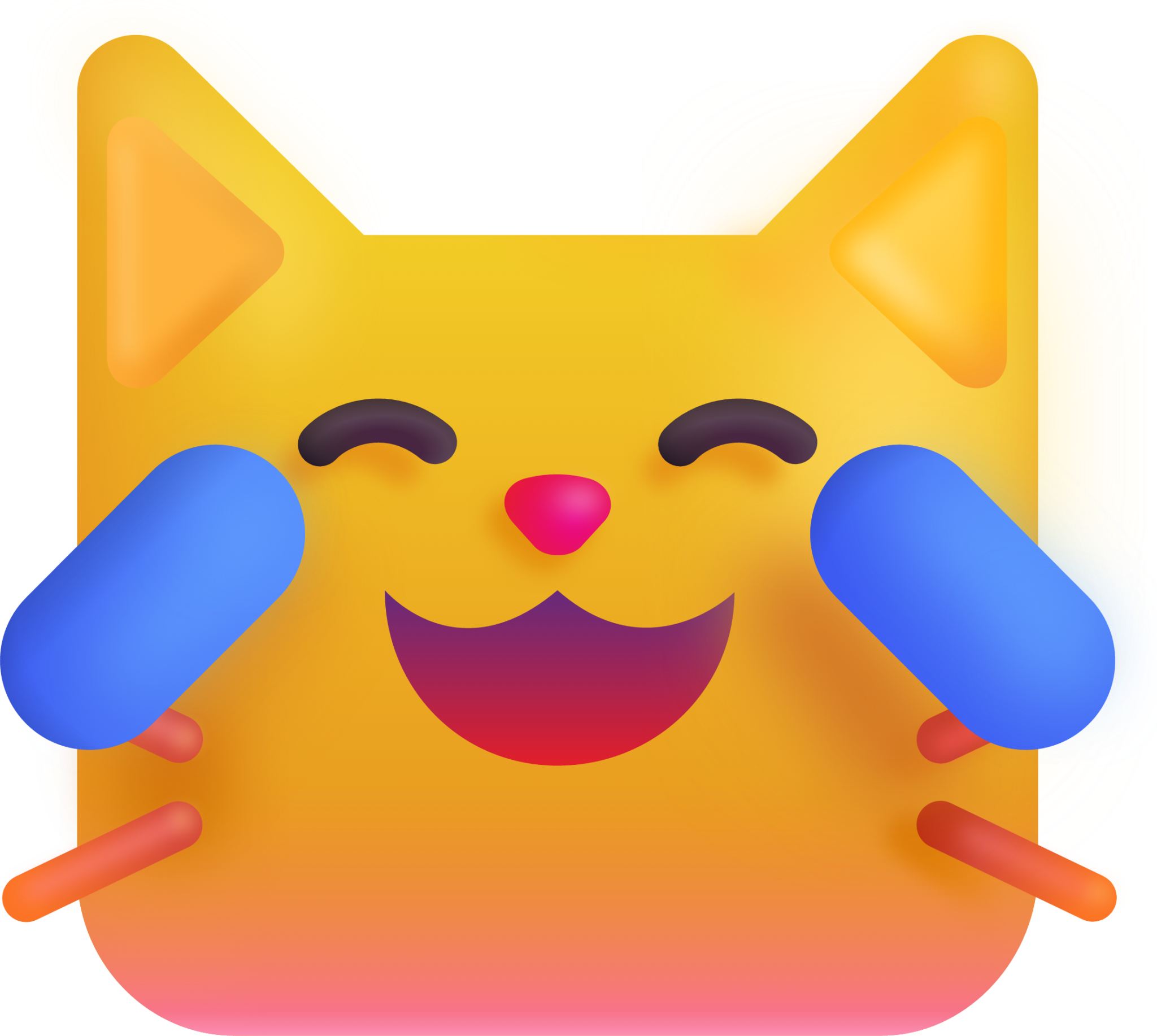 cat with tears of joy emoji