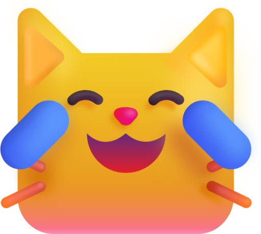 cat with tears of joy emoji