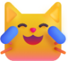 cat with tears of joy emoji