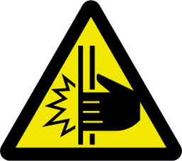 caution closing doors icon