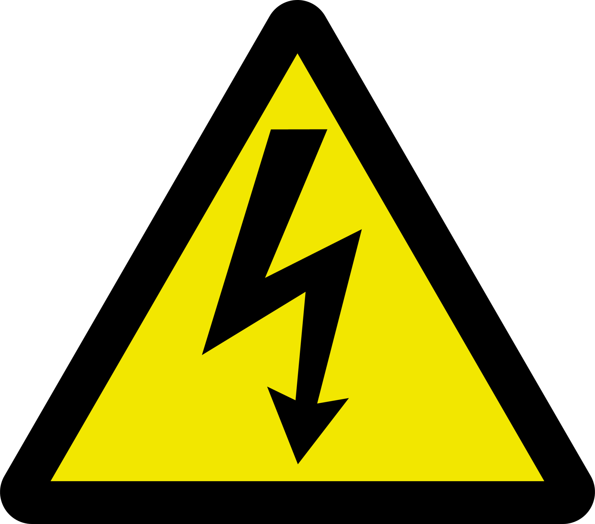 caution electricity icon