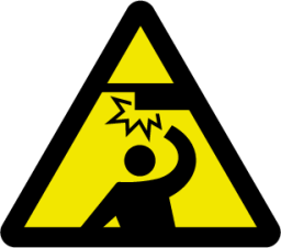 caution overhead icon