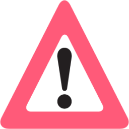 caution sign emoji