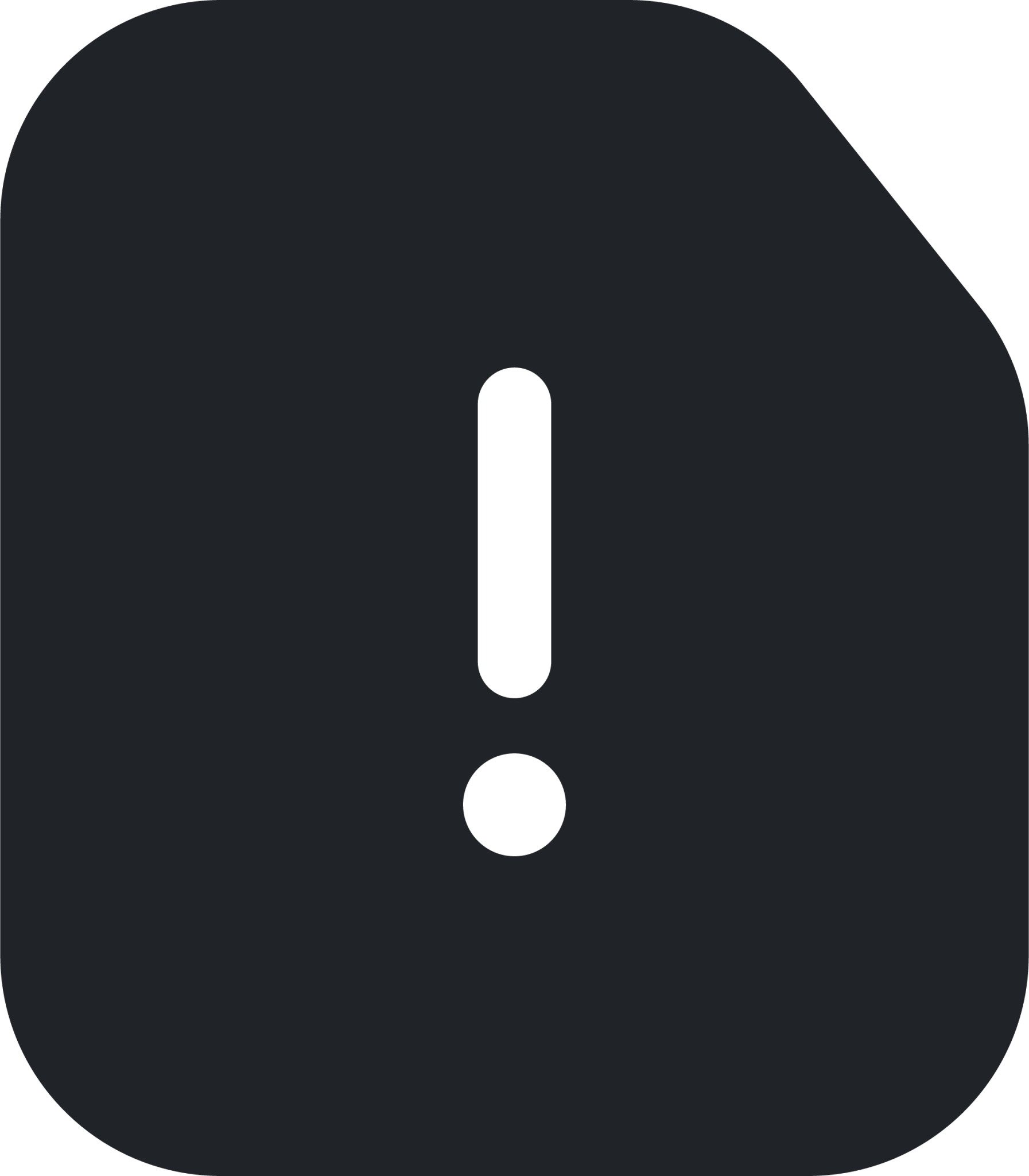 cautionfile (rounded filled) icon