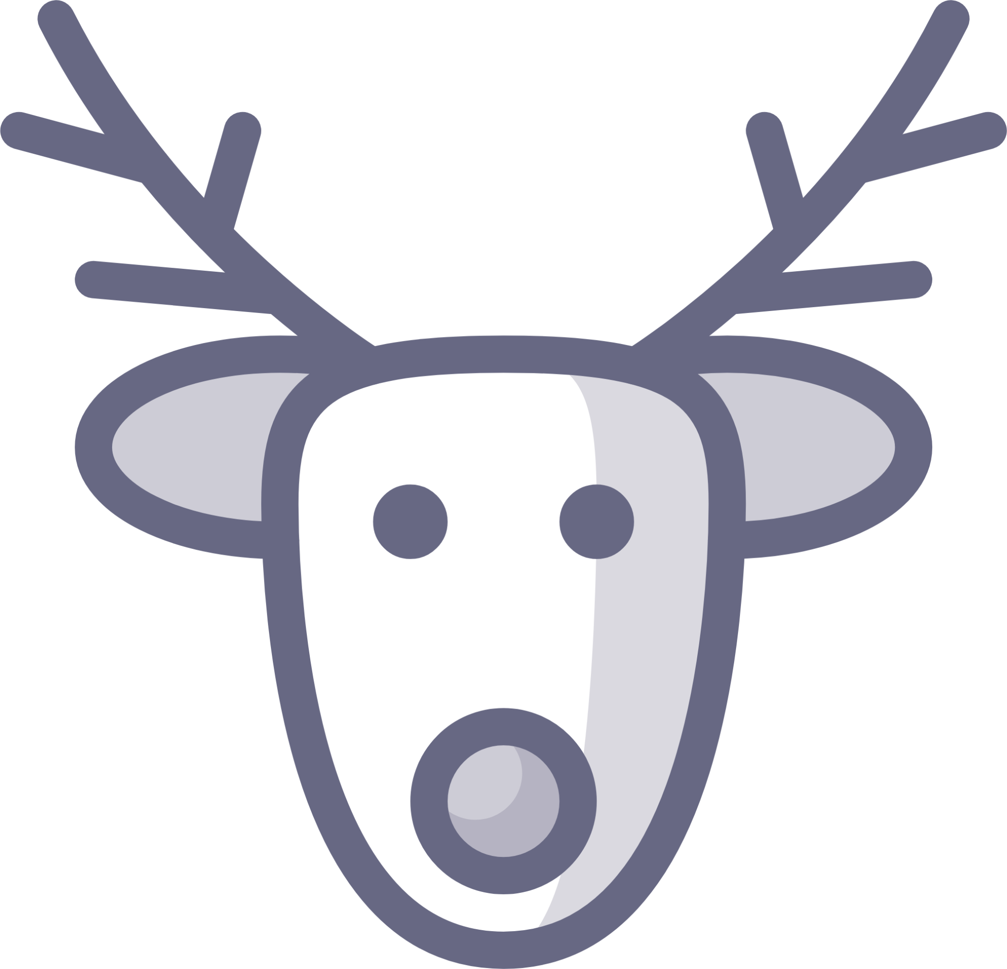 celebrate reindeer icon