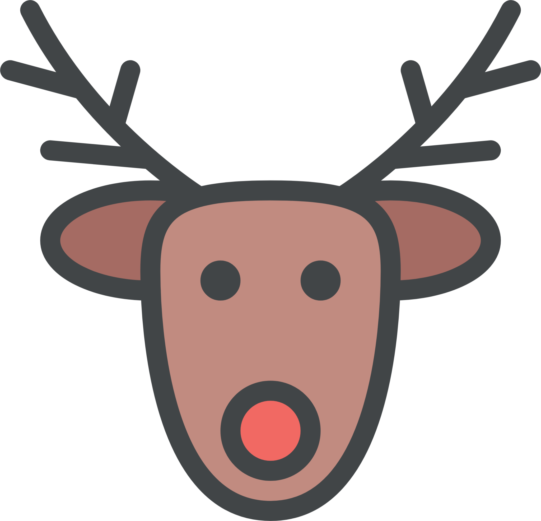 celebrate reindeer icon