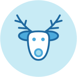 celebrate reindeer icon