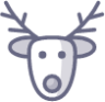 celebrate reindeer icon