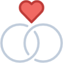 celebrate rings love icon