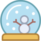 celebrate snow globe icon
