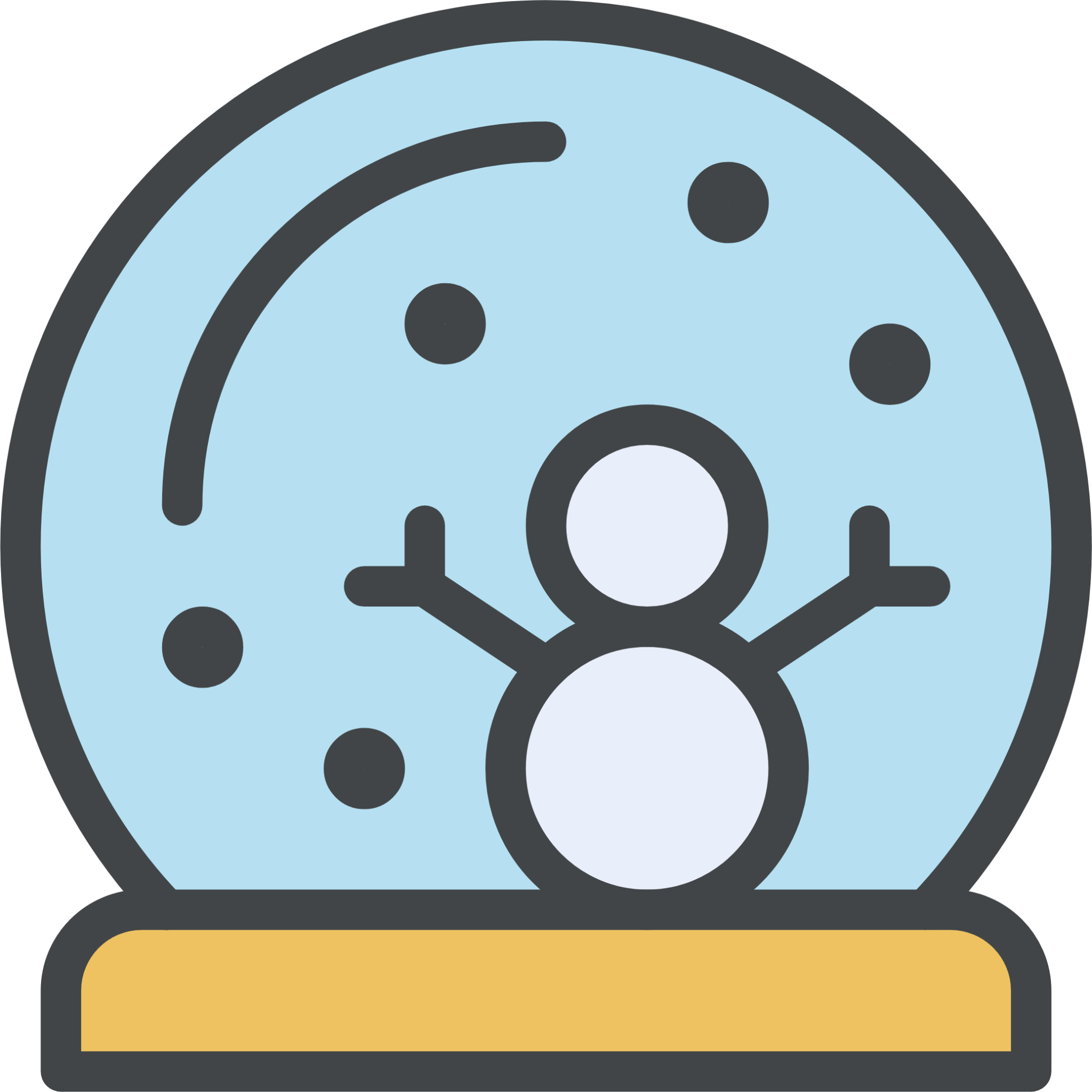 celebrate snow globe icon