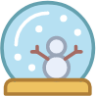 celebrate snow globe icon