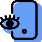 cellphone eye icon