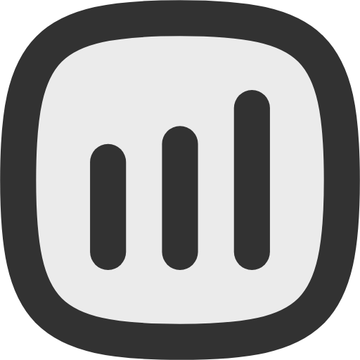chart bar square icon