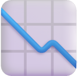 chart decreasing emoji