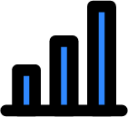 chart histogram two icon