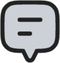 Chat alt 2 duotone line icon