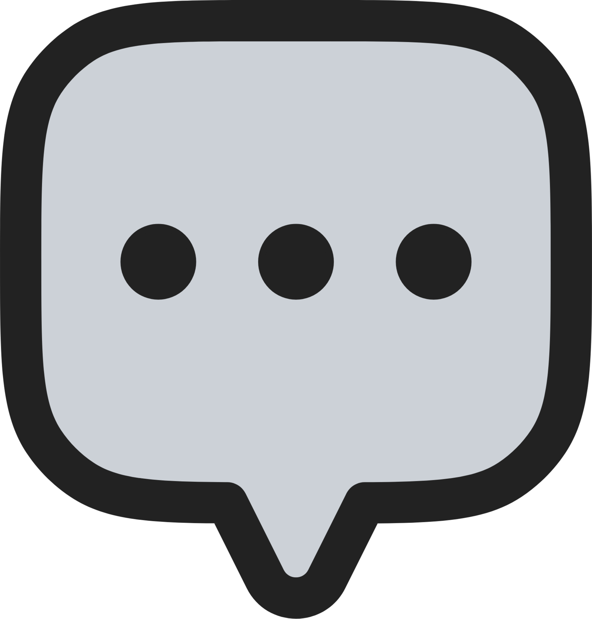Chat alt 3 duotone line icon