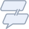 chat bubbles two icon