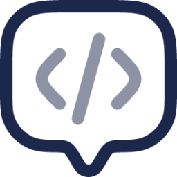 Chat Square Code icon