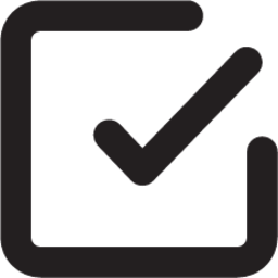 checkmark square outline icon