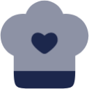 Chef Hat Heart icon