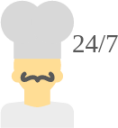 chef open always 247 icon