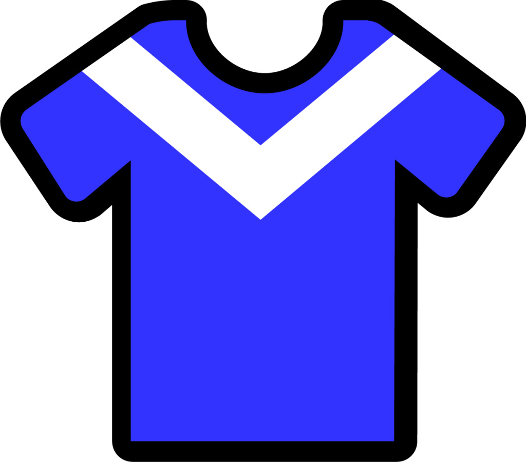 chevron blue white icon