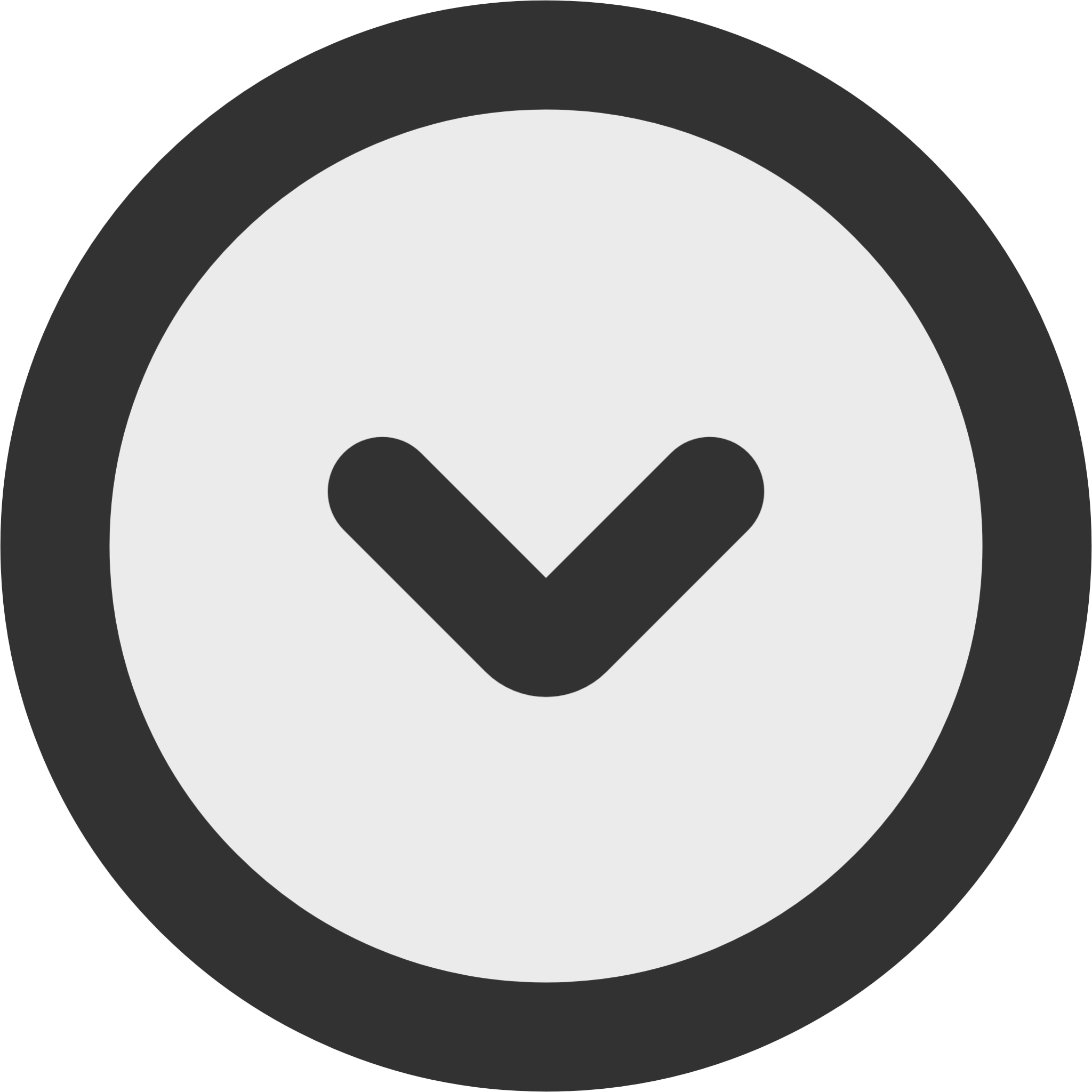 chevron down circle icon