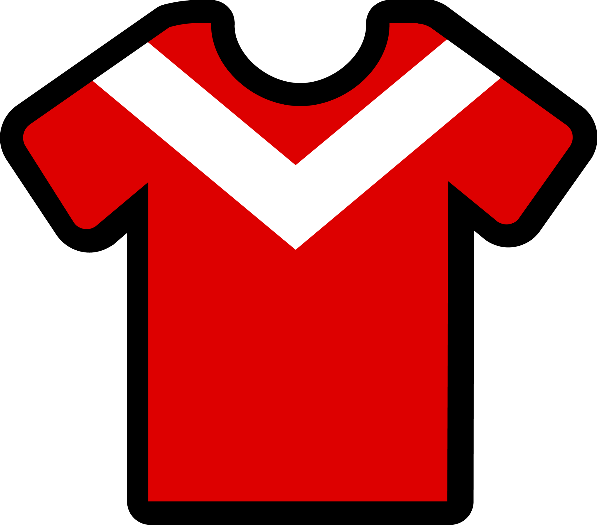 chevron red white icon