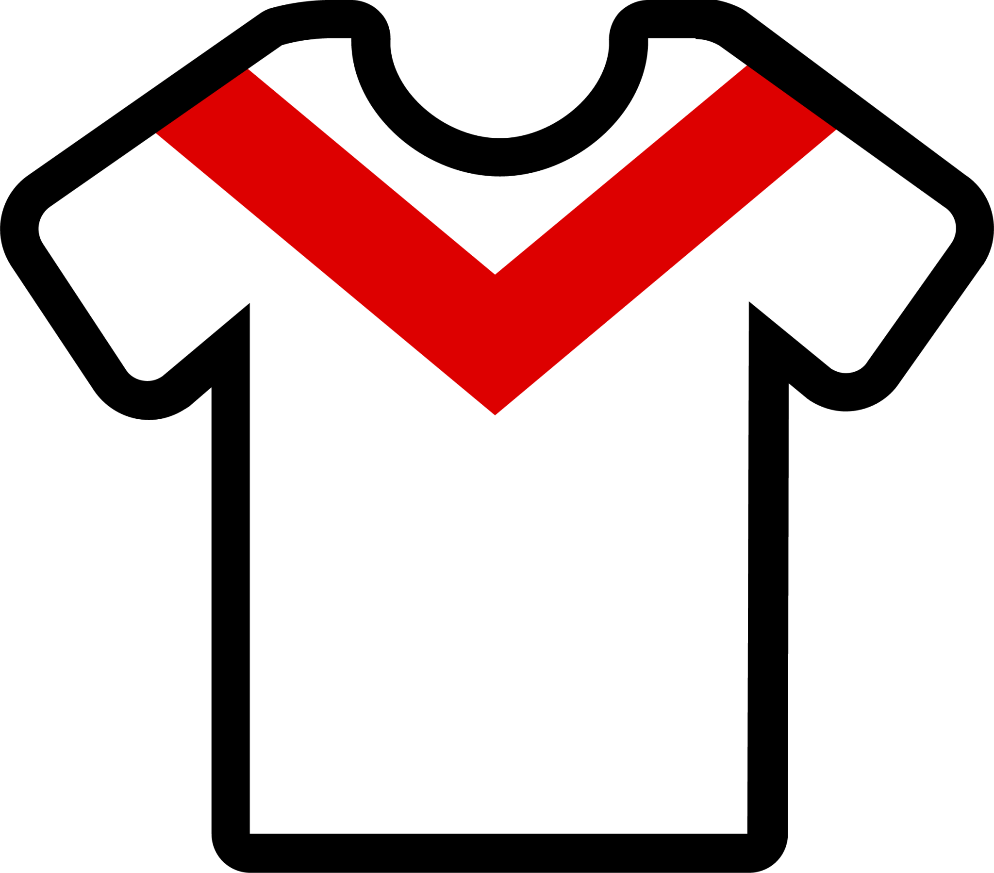 chevron white red icon