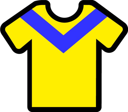 chevron yellow blue icon
