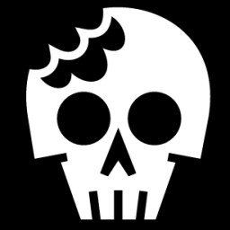 chewed skull icon