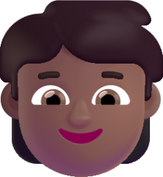child medium dark emoji