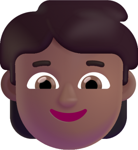 child medium dark emoji
