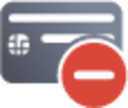 chipcard blocked icon