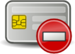 chipcard blocked icon