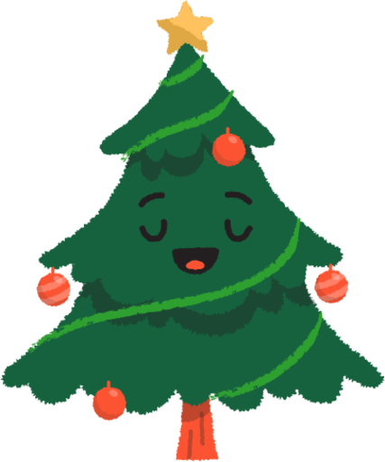 🖍️ Cute Christmas Tree with Stars - Printable Coloring Page for Free -  Pupla.com
