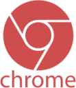 chrome plain wordmark icon