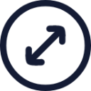 circle arrow diagonal icon