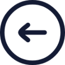 circle arrow left icon