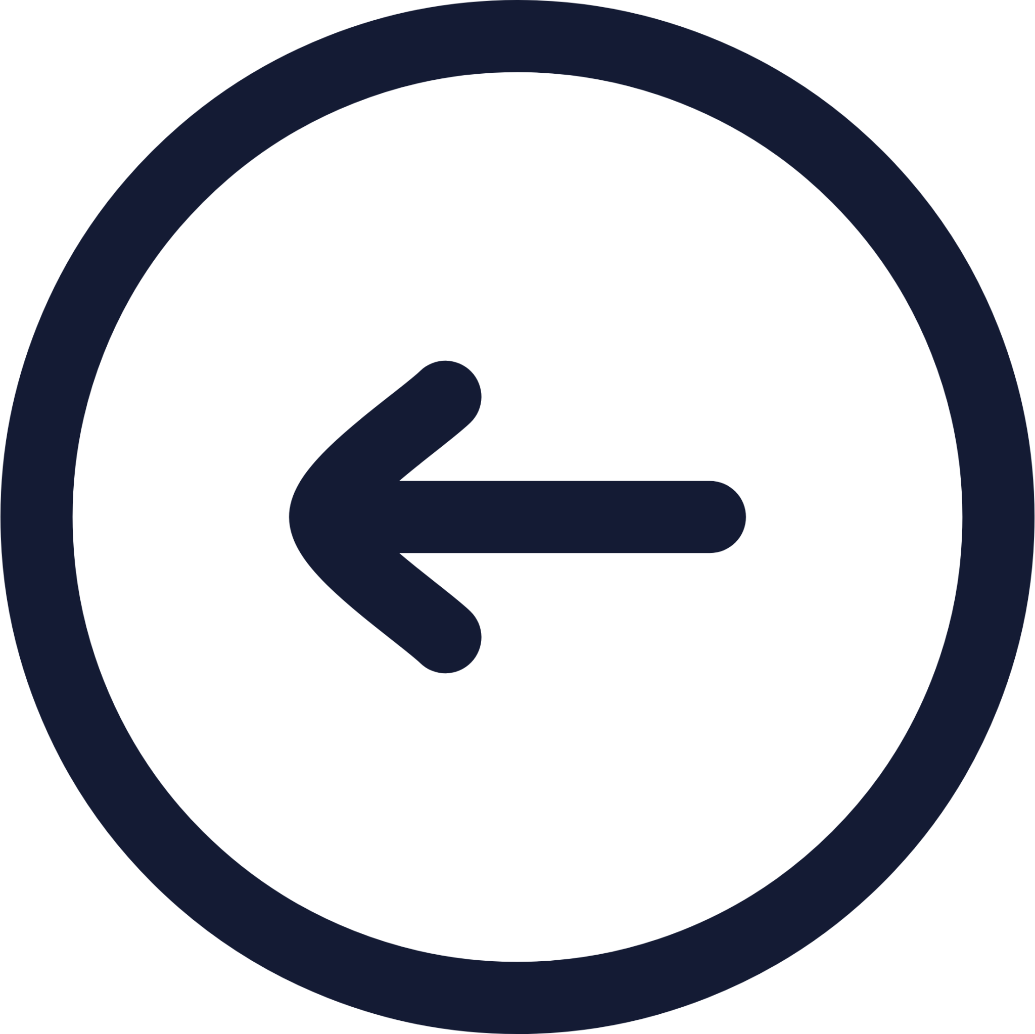 circle arrow left icon