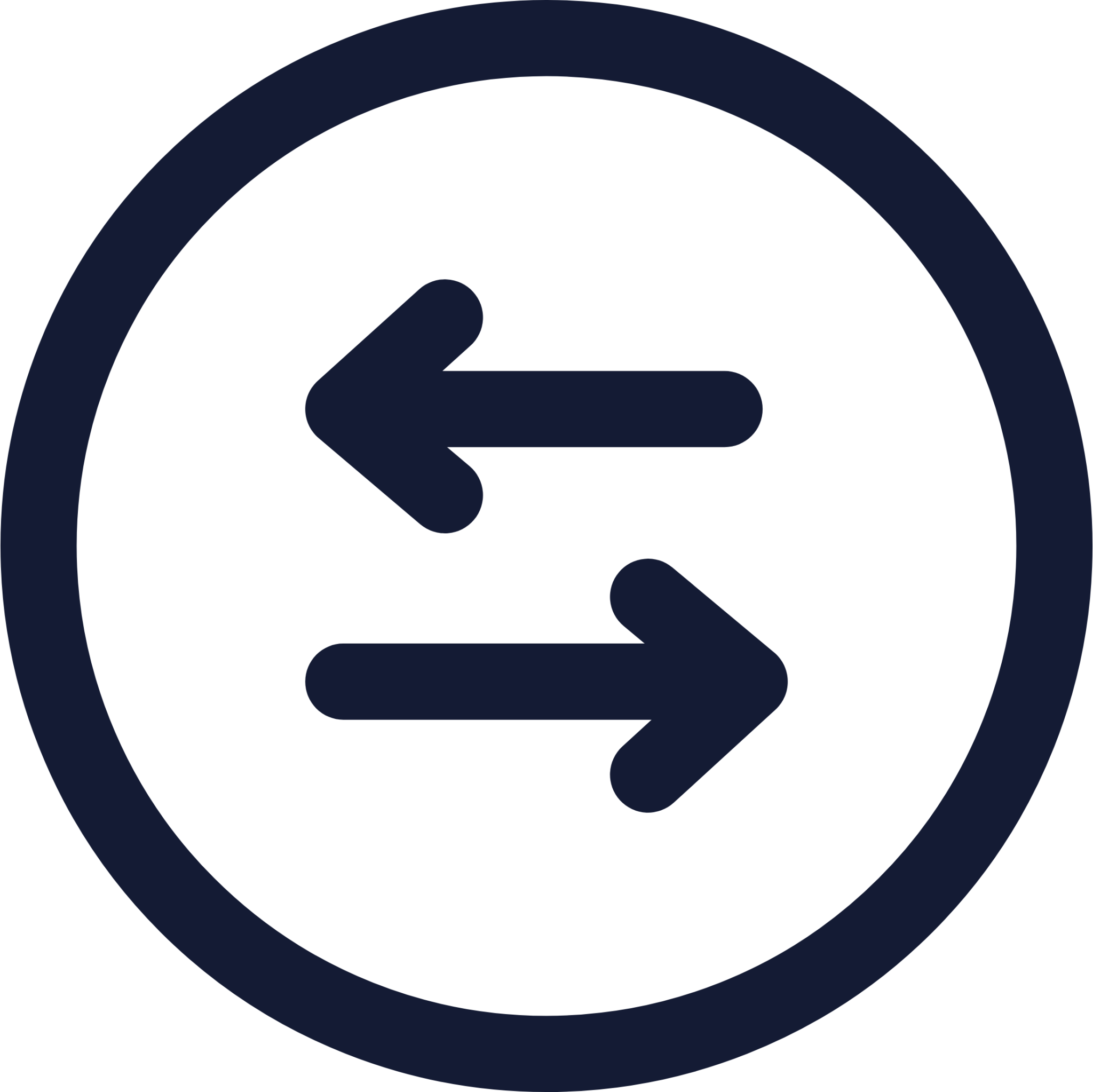 circle arrow left right icon